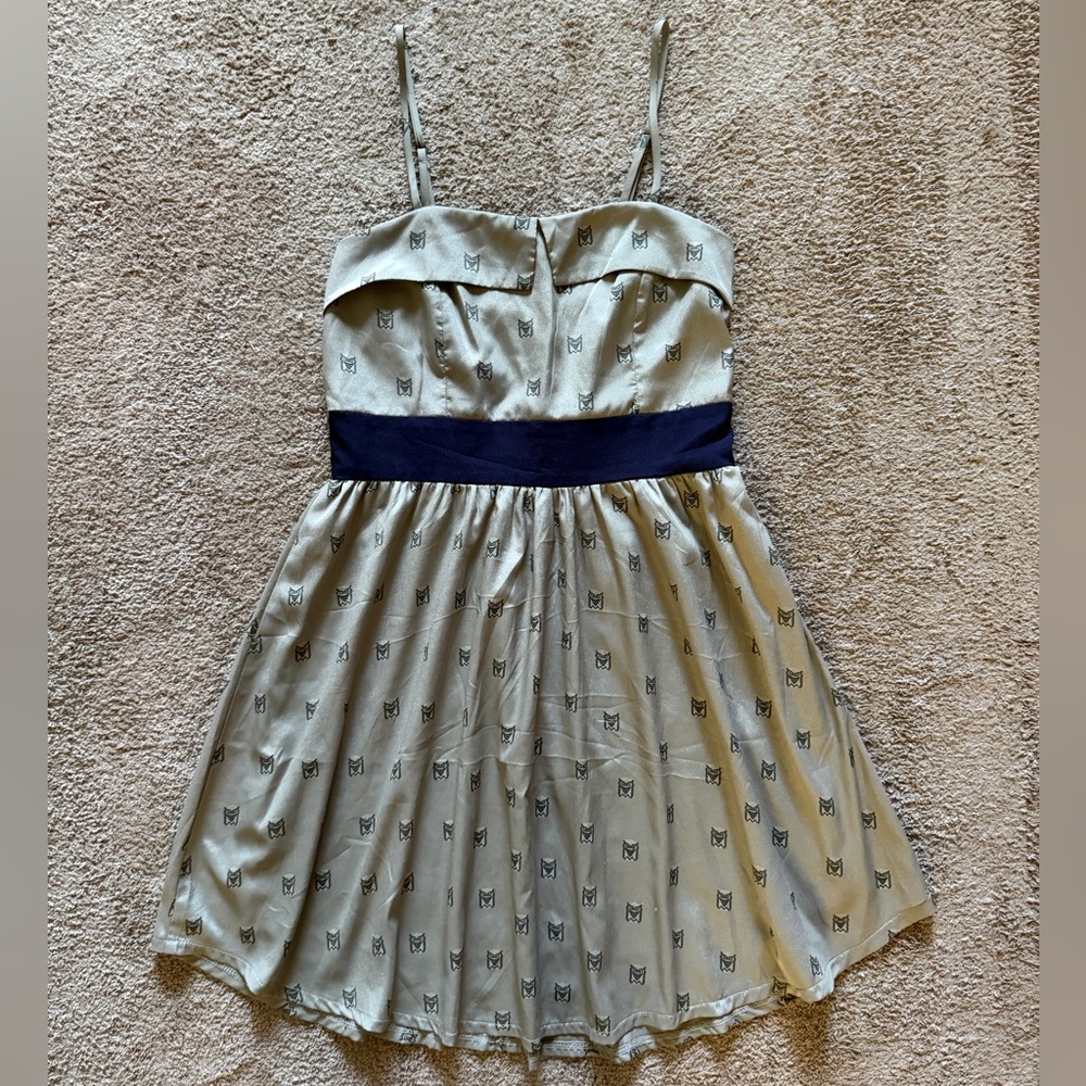 Audrey Silver and Blue Dress